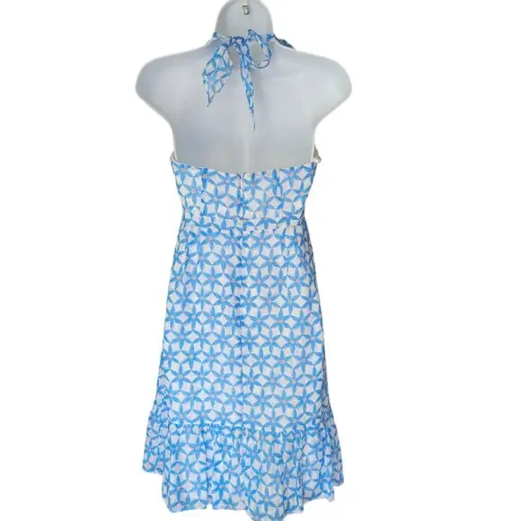 Beachy Lilly Pulitzer Y2K baby doll silk dress sea star dress size 2 - Picture 3 of 13